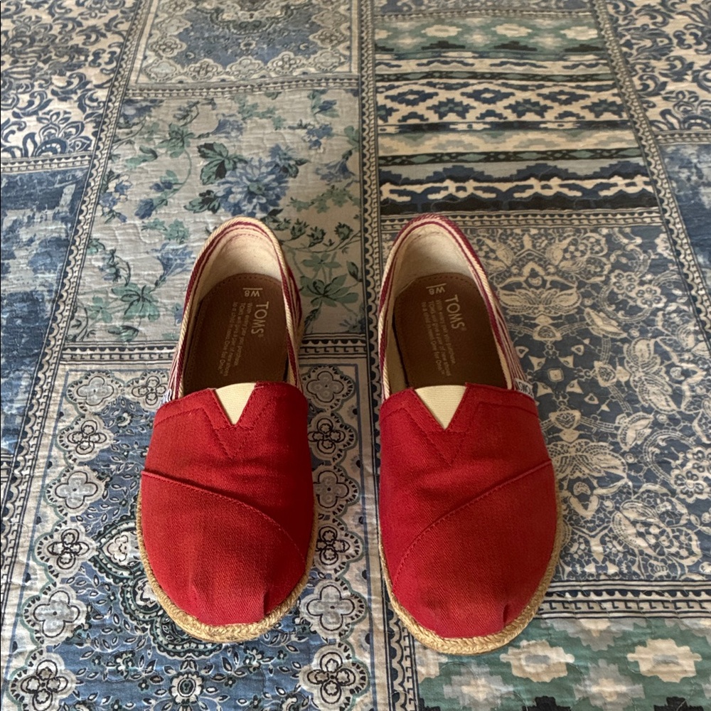 Toms Red Espadrilles for Women